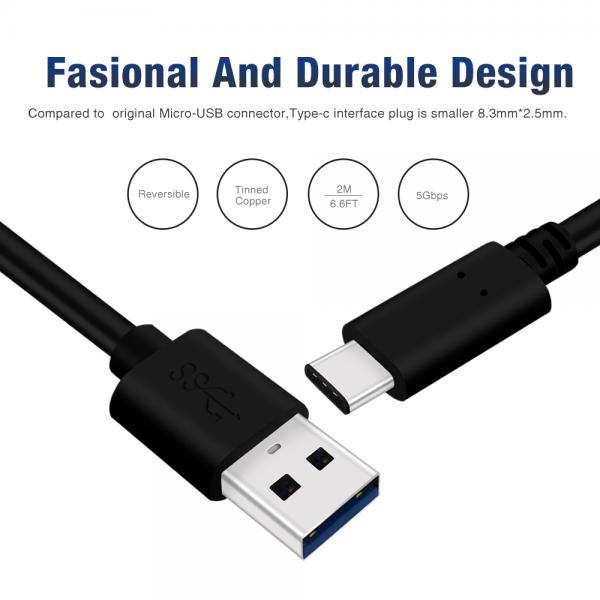 Picture of USB 3.0 Type C cable PVC（black）